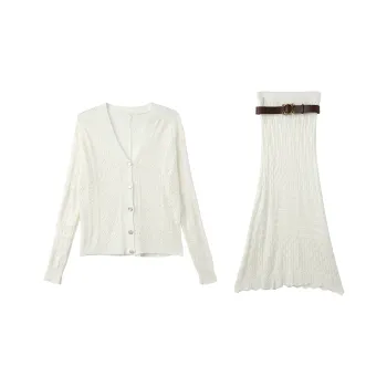 ZCDECO Skirt Set Women's Apricot