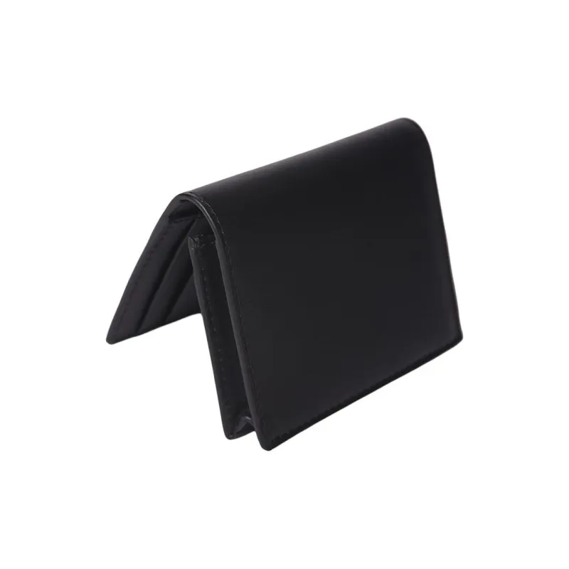 FANSIZHE Leather Card Holder Unisex Black-4