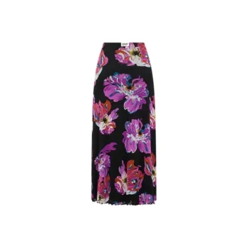 DVF Diane Von Furstenberg FW23 Casual Long Skirts Women's Pink Purple