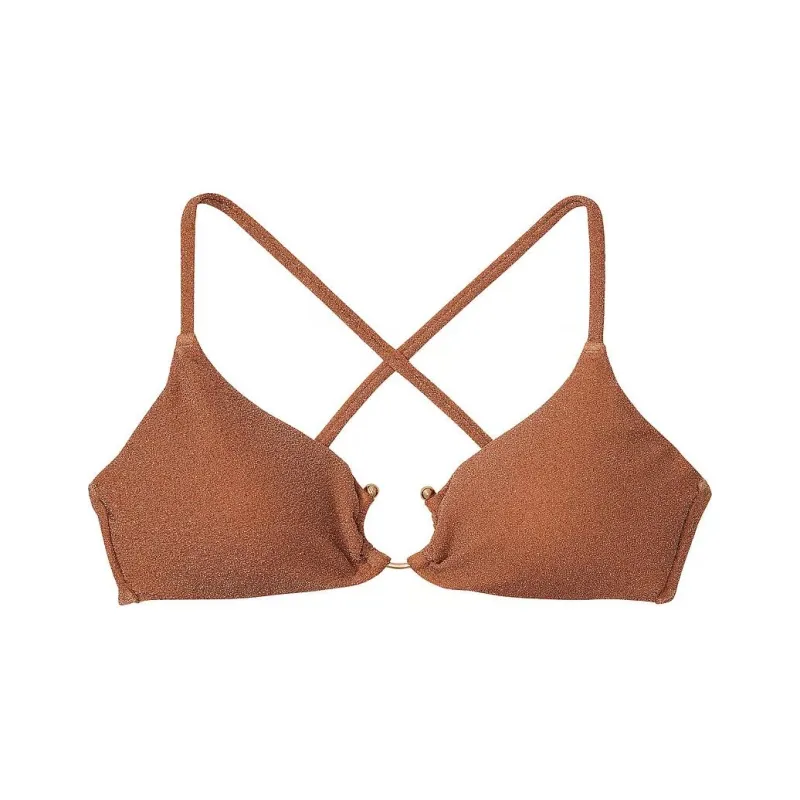 Victoria's Secret Shimmer Bralette Bikini Top / Sugar Bikini Women's Caramel-0