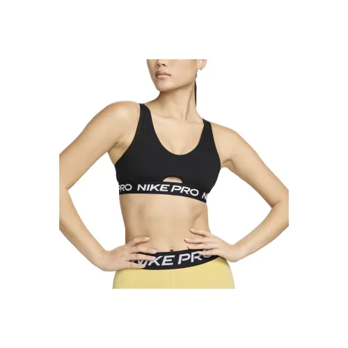 Nike Pro Indy Plunge Sports Underwear Women's Black White