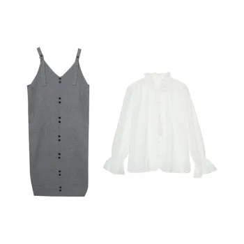 OURUOKE Two Piece Skirt Sets Women's