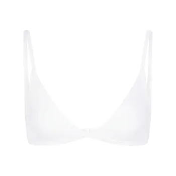 SKIMS SIGNATURE SWIM ADJUSTABLE TRIANGLE TOP Bikini Women's SNOW/Snow