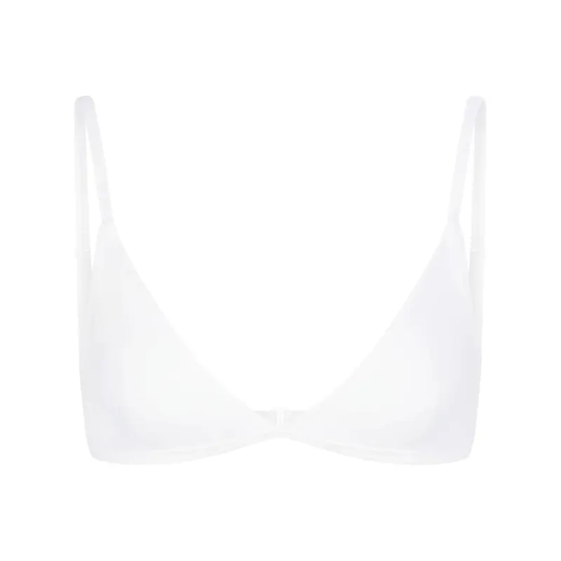 SKIMS SIGNATURE SWIM ADJUSTABLE TRIANGLE TOP Bikini Women's SNOW/Snow-0
