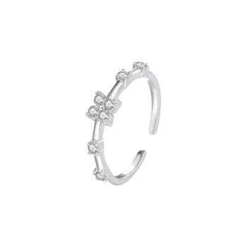 TAOHUAZHAOZHAO S 999 Fine Silver Rings Women's
