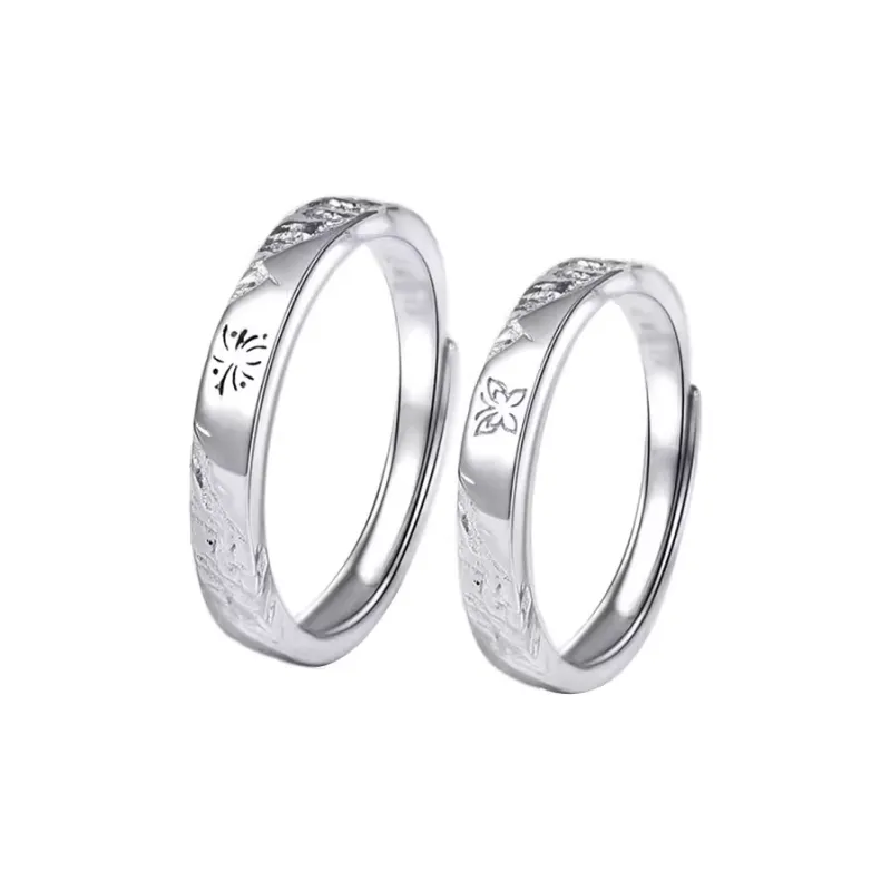 Anxious 999 Fine Silver Rings Unisex-0