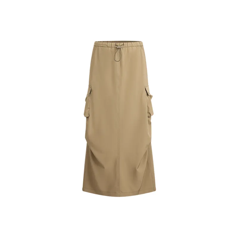 A21 Casual Long Skirts Women's Army Green-0