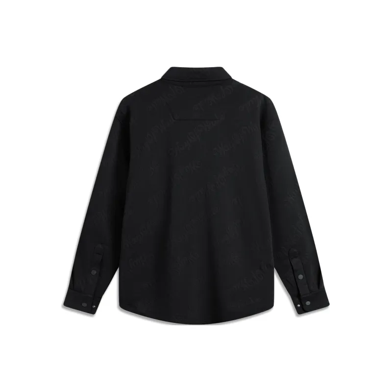 LiNing Jackets & Coats Men's Black Jacquard-1