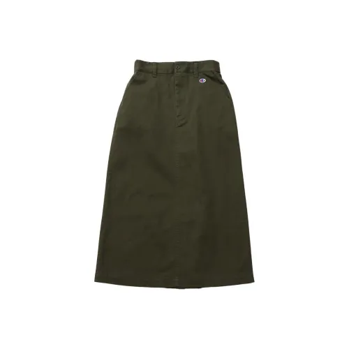 Champion FW24 Casual Long Skirt Women's Olive