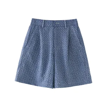 VIEW EVER Denim Short Skirts Women's Gray Blue