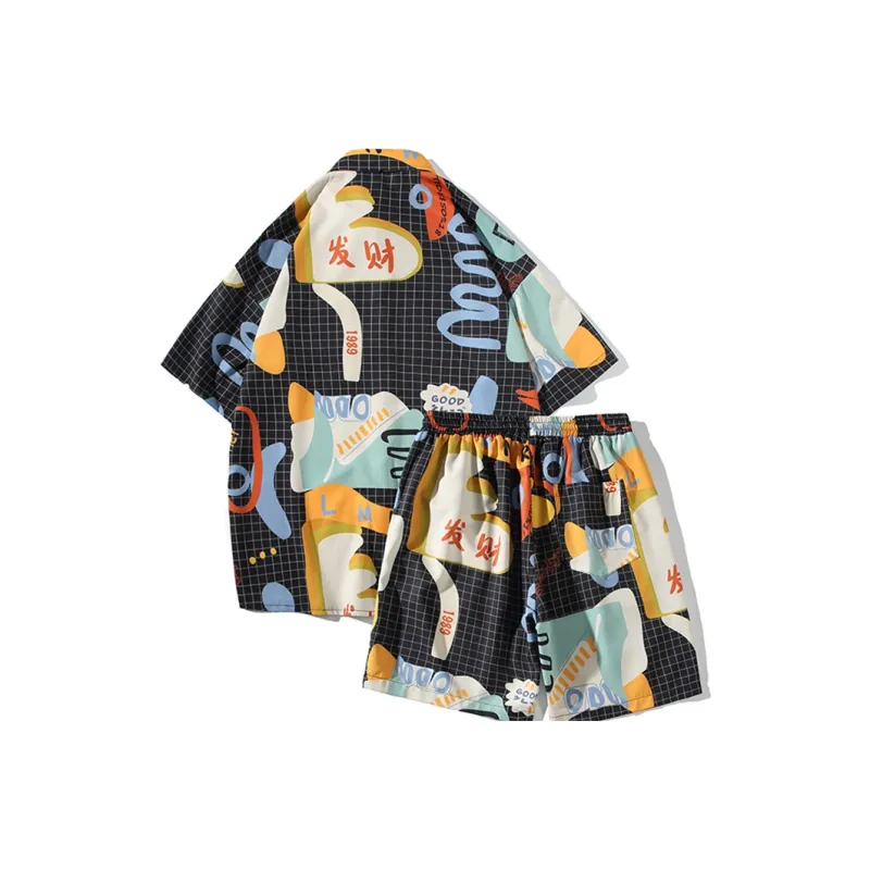 Fakeyoung Shirt Matching Set Unisex-1