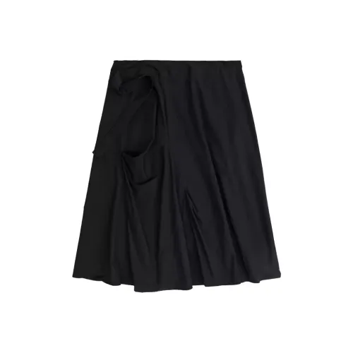 Crying Center Casual Long Skirts Unisex Black