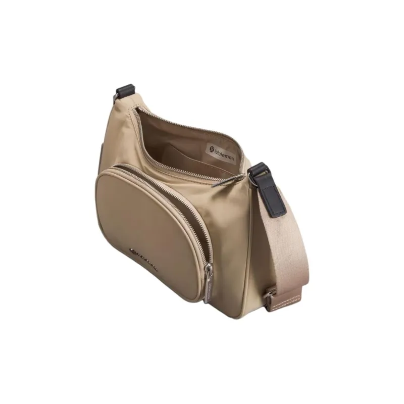 Lululemon Recycled Nylon Shoulder Bag, Crossbody Bag Women's Beige-2