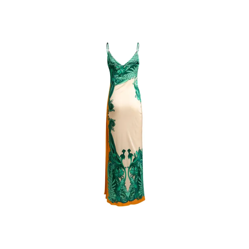 ETRO Slip Dresses Women's Green-1