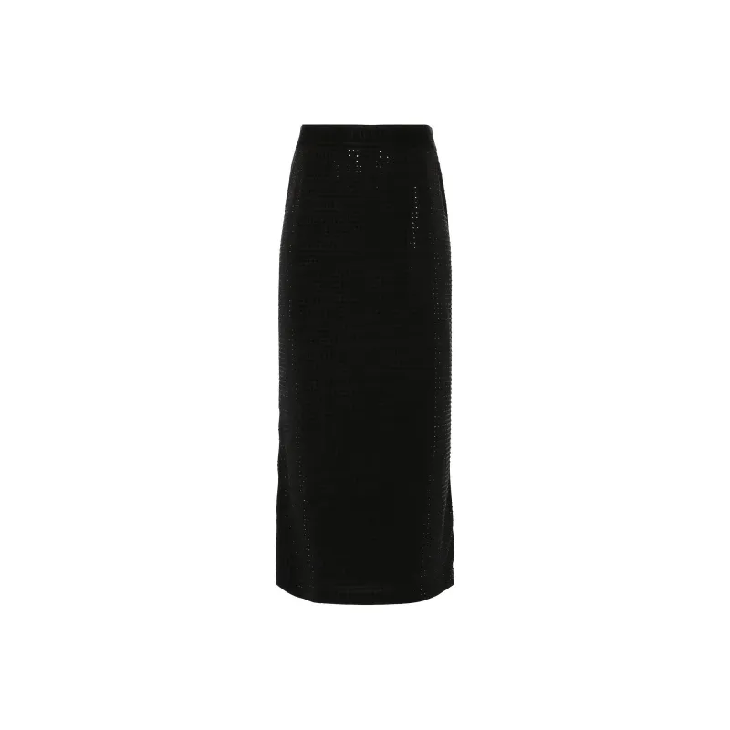 VERSACE JEANS COUTURE Embellished Midi Skirt-0
