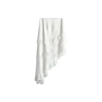 Fuccykee Casual Long Skirt Women's White