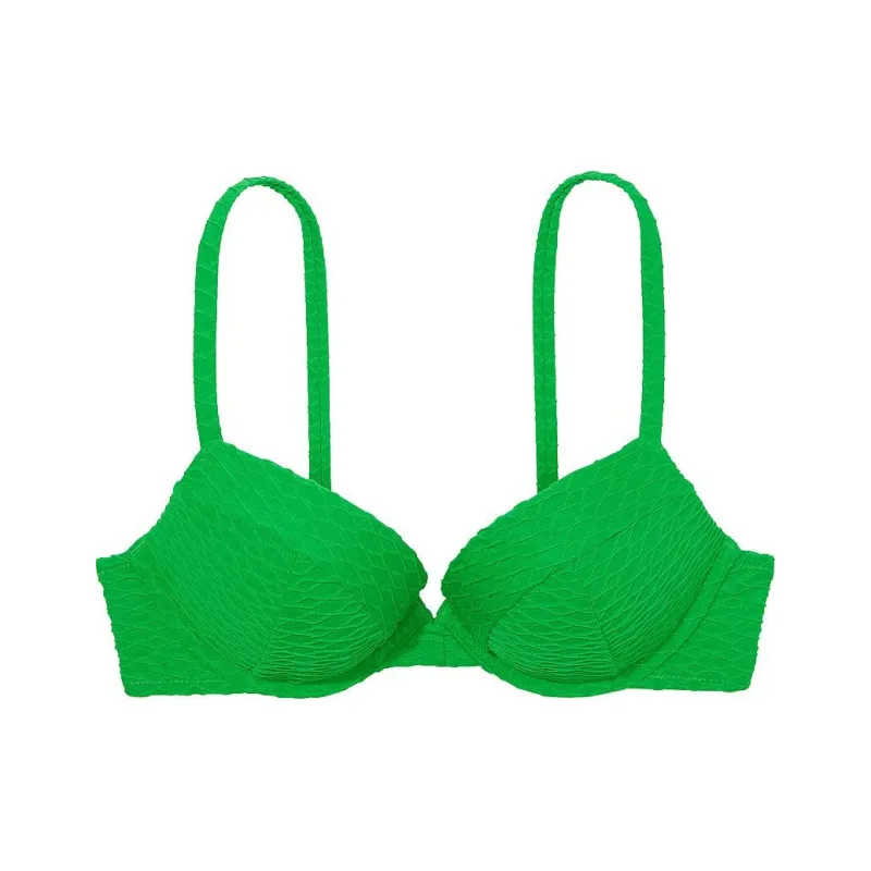 Victoria's Secret PINK Mix & Match Sexy Tee Push-Up Bikini Top /JG Bikini Women's Emerald Green-0