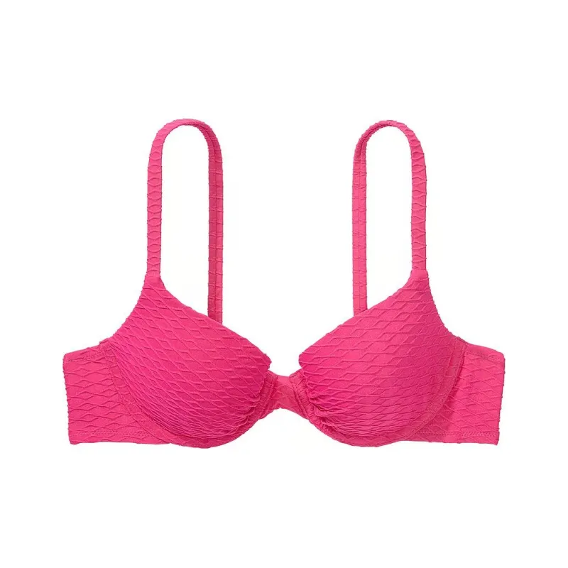 Victoria's Secret PINK Mix & Match Icon Push-Up Bikini Top / Forever Pink Bikini Women's Pink-0