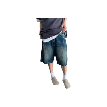 KVIV Denim Shorts Men Vintage Blue 