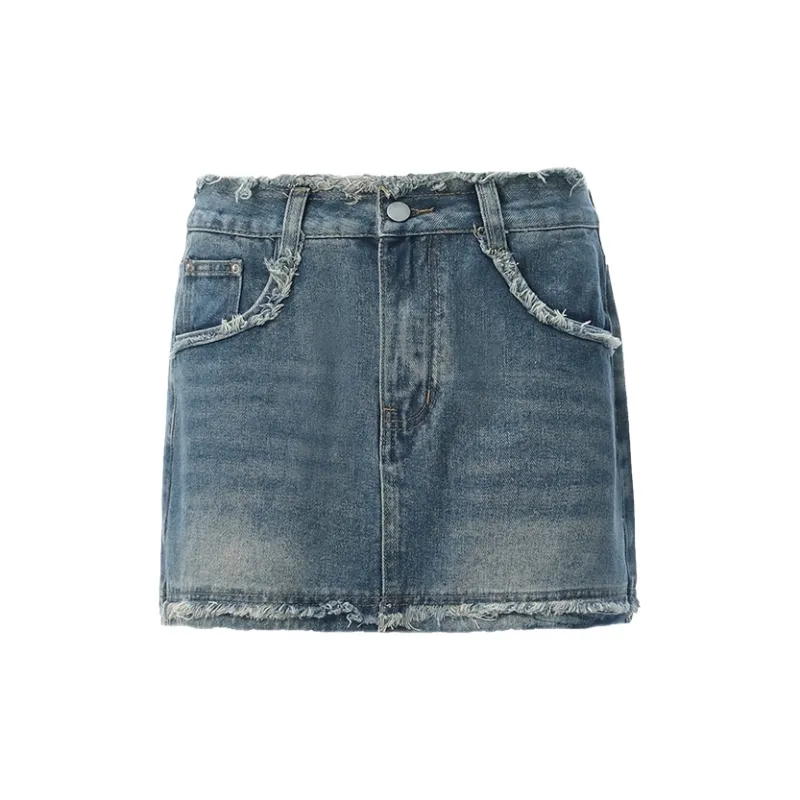 Rose Denim Short Skirts Women's-0