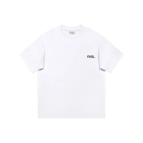 RSL 화이트 남녀공용 티셔츠