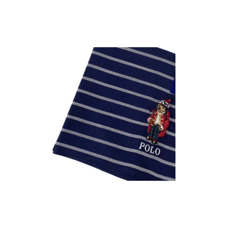 Polo Ralph Lauren Cotton Silk Scarves Unisex Blue-2