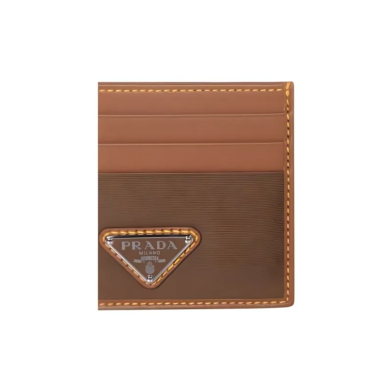 PRADA Logo Plaque Card Holder-1