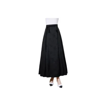 SMEN Casual Long Skirts Women's Black