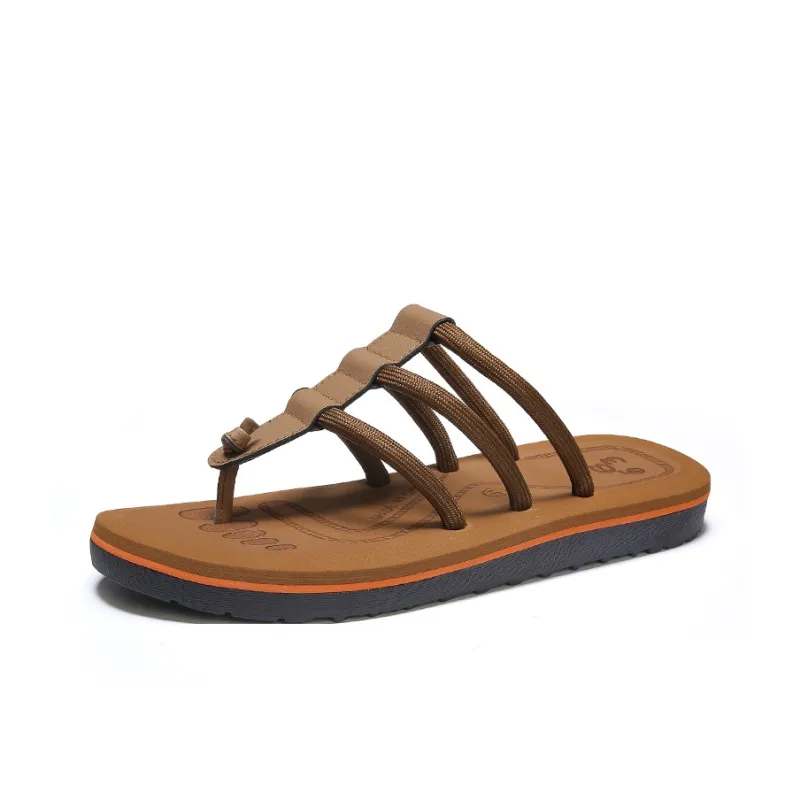 King Jinmai Quiet Odor Resistant Abrasion Resistant Slip Resistant Quick Dry Flip Flops Men's-5