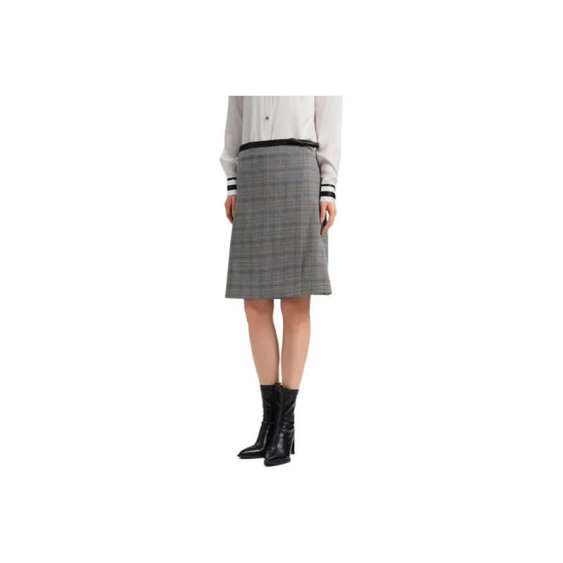 Blood Glitter Casual Short Skirts Women's Plaid-0