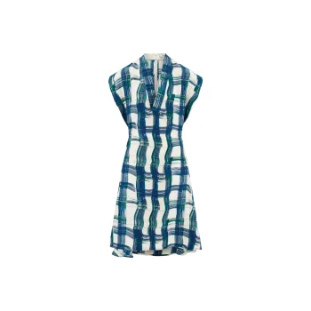Ferragamo Tartan checked Midi Dress
