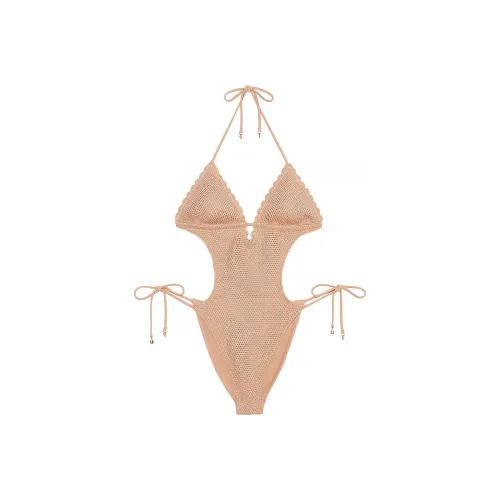 Victoria's Secret PINK Crochet Monokini One-Piece Swimsuit / TS One-piece Swimsuit Women's Roasted Sugar
