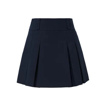Hopeshow Casual Short Skirts Women's Navy Blue