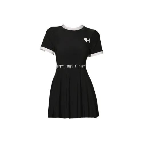Hao Zhilang One Piece Swimsuits Women's Black