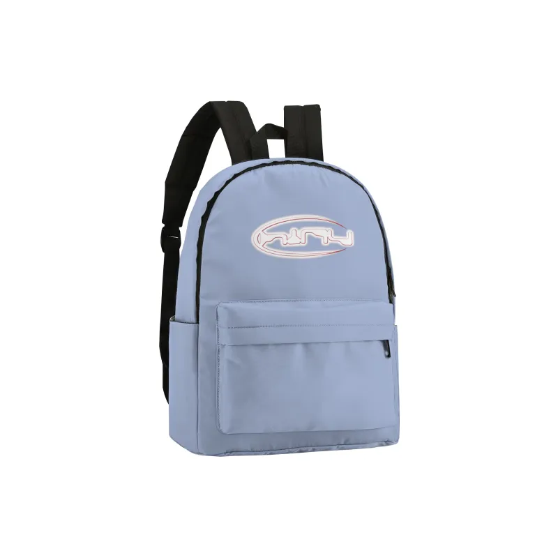 HINY Polyester Students Backpack Unisex Blue-2