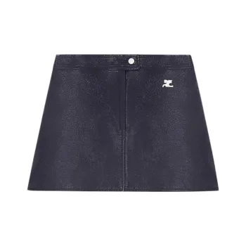 COURREGES Vinyl Reedition Skirt 'Dusk Blue'
