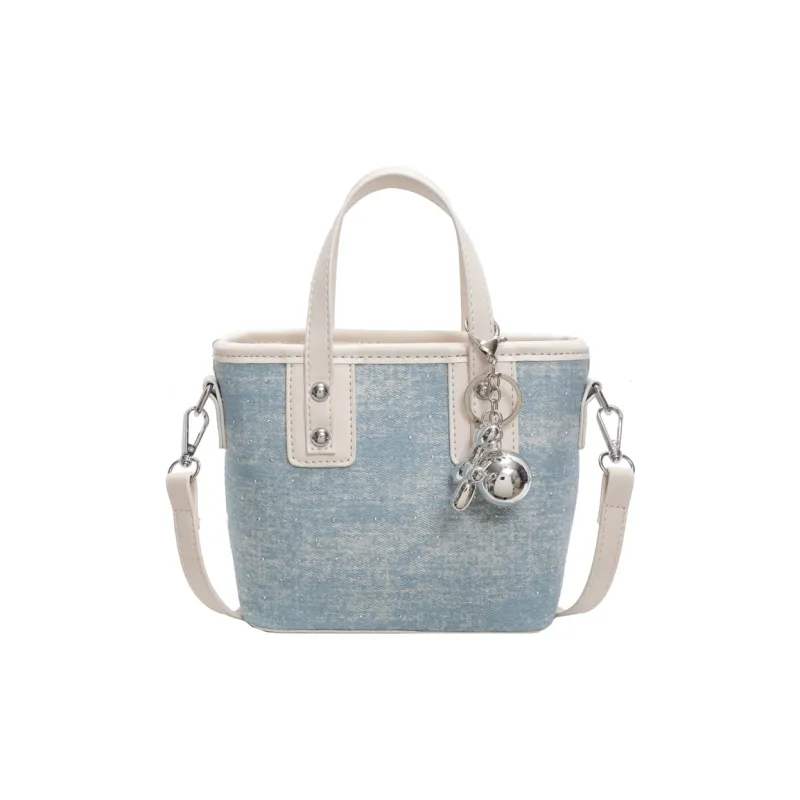 TOUTSEUL YOLO Fabric One Shoulder Handbag Regular Women's Ecru/Pink/Blue/Silver-0