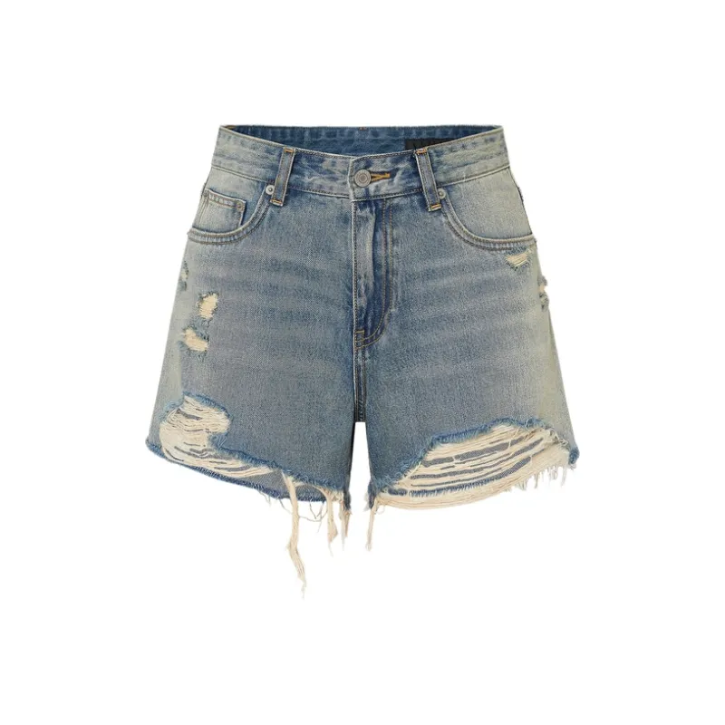 MOCO Denim Shorts Women's Light Blue-0