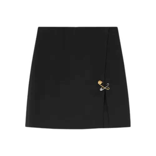 VERSACE Safety Pin Detailed Straight Hem Skirt
