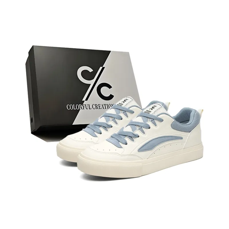 Colorful Creations Height Increasing Abrasion Resistant Breathable Slip Resistant Low Top Skateboard Shoes Men's-0