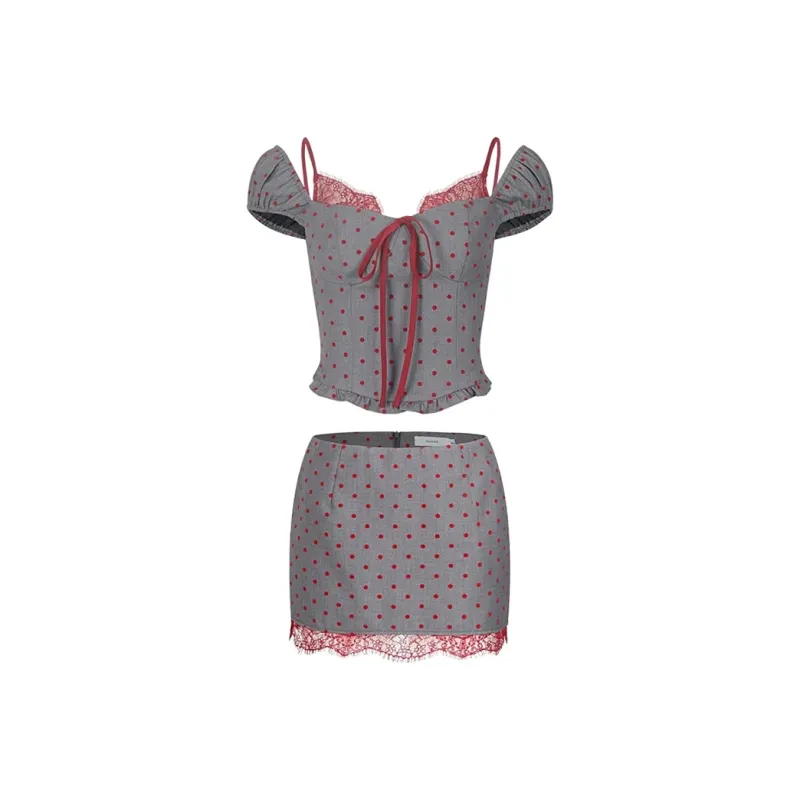 Incolore Two Piece Skirt Sets Women's-0