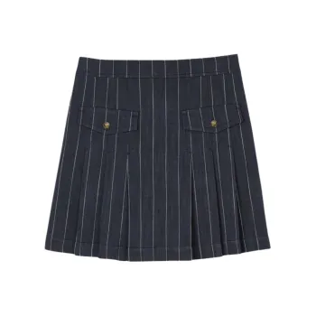 Sandro Striped Mini Skirt