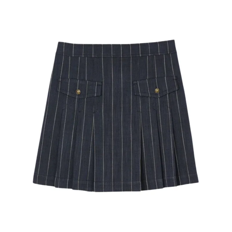 Sandro Striped Mini Skirt-0