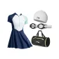 Set (Swimsuit+Swim Goggles+Swimming Cap+Swim Bag)