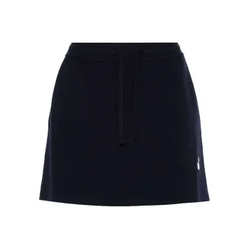 ISABEL MARANT ETOILE Amaline Drawstring Knitted Mini Skirt