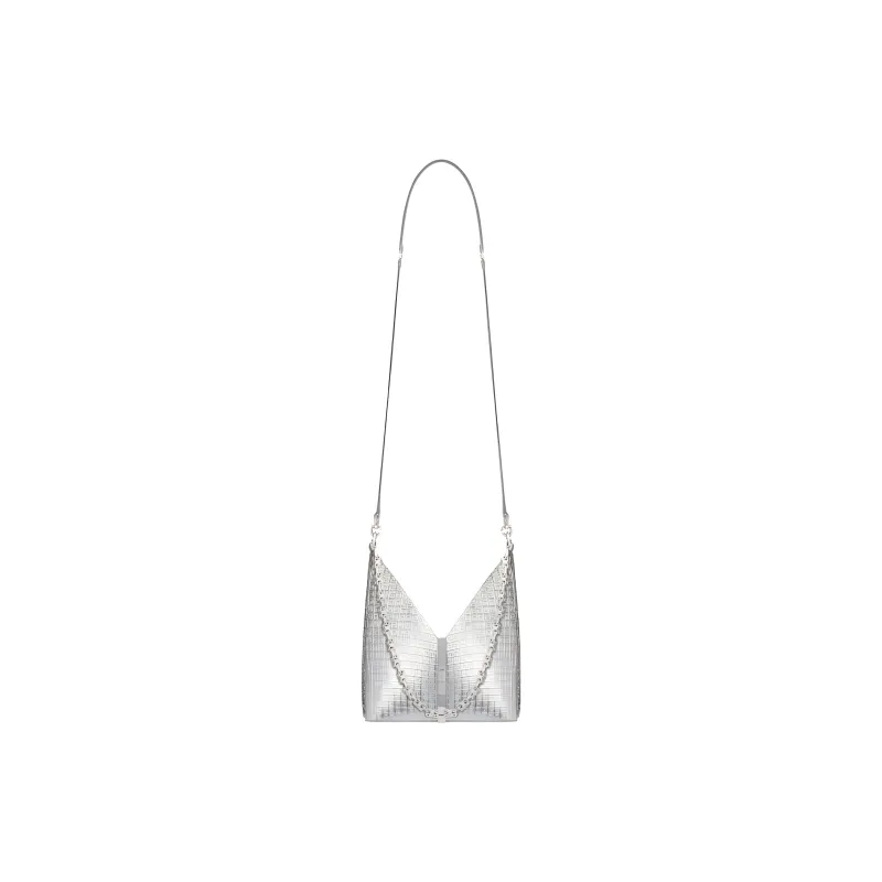 Givenchy Cut out Sheepskin Portable Crossbody Bag, Shoulder Bag Mini Women's Silver-3