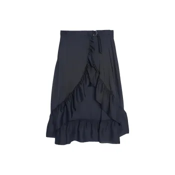 Sandro Casual Long Skirt Women's Black