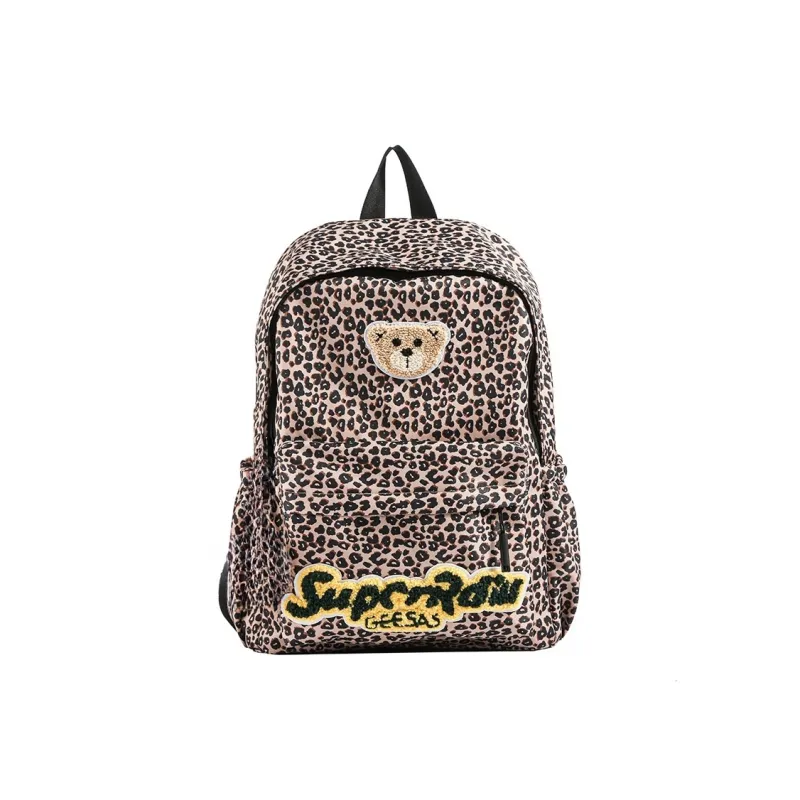 AIBAG Fabric Backpack Unisex Red/Brown/Purple-14