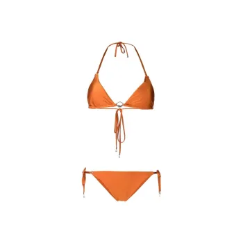 EMPORIO ARMANI SS23 Triangle Bikini Women's Orange