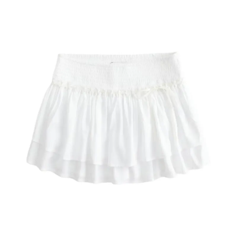 Hollister Casual Short Skirts Women's White-0